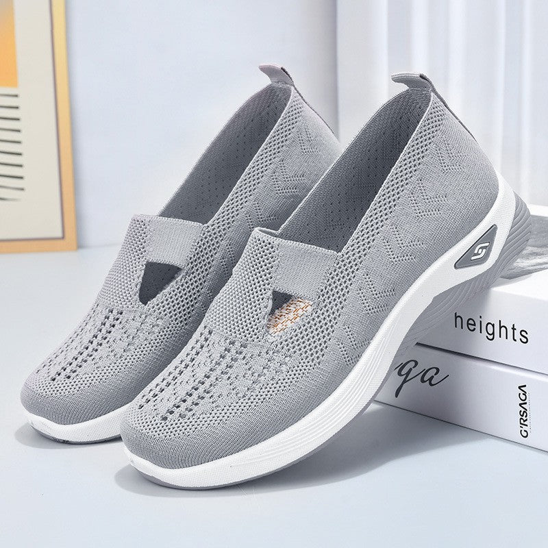 Leichte, atmungsaktive Damen Komfortschuhe, orthopädische Slip-On Sneaker für den Alltag.