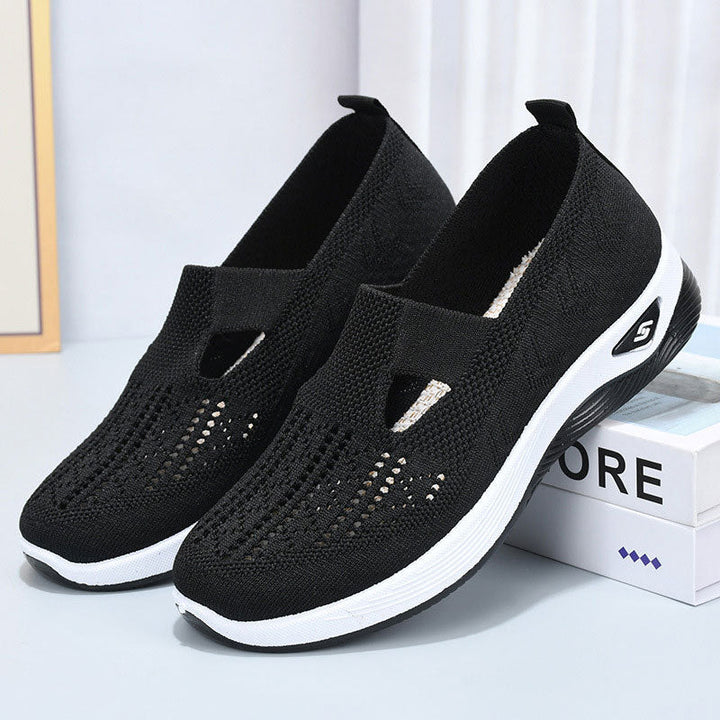 Bequeme Damen Walking-Sneaker mit orthopädischem Design für optimale Fußgesundheit und Komfort beim Gehen.