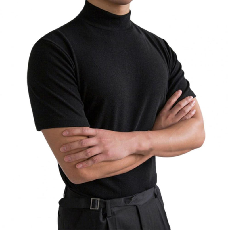 Stilvolles Herren Basic Langarmshirt für den Herbst, unifarben und bequem für Alltag & Freizeit.