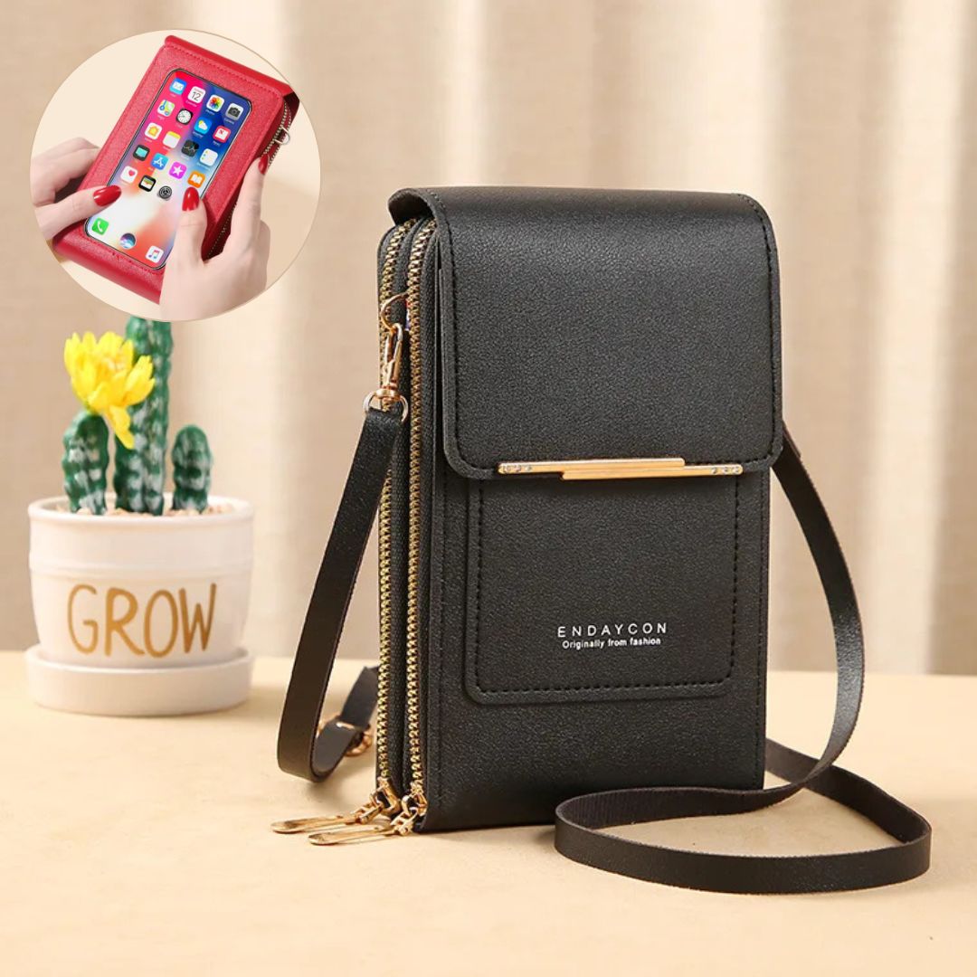 Damen Crossbody Handytasche mit Geldbörse, bietet schnellen und einfachen Zugriff auf Ihr Smartphone.