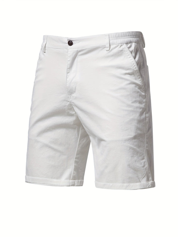 Moderne Herrenshorts Regular Fit in Grau, bequeme Freizeitmode und stilvolle Sommerkleidung.