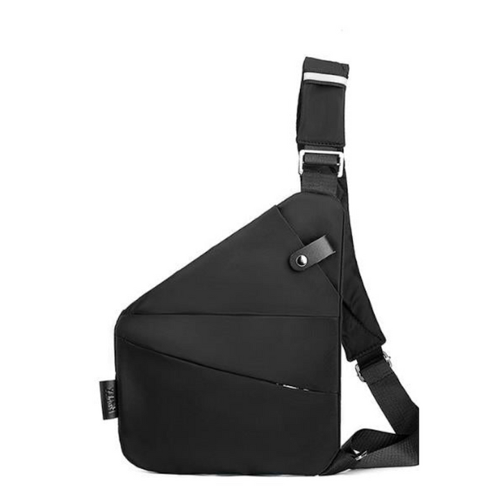 Modische Anti-Diebstahl Umhängetasche für Damen in Grau. Cleveres Design für maximale Sicherheit.