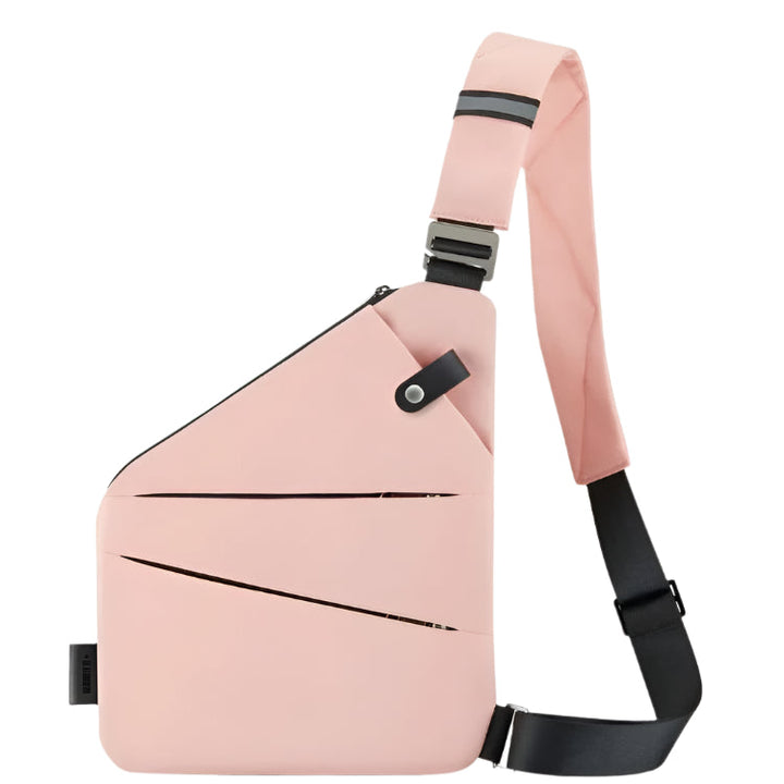 Anti-Diebstahl Crossbody Tasche in Dunkelrot für Frauen. Hält Ihre Gegenstände sicher & griffbereit.