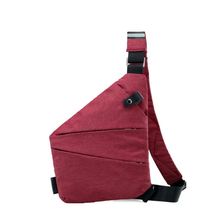 Stilvolle Anti-Diebstahl Tasche für Damen in Blau. Perfekt für den sicheren Städtetrip & Erkundungen.
