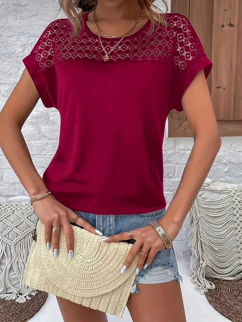 Damen Batwing T-Shirt, locker geschnitten, elegant-lässig, für Sommer und Alltag. Farbiges Langarm-Oberteil.