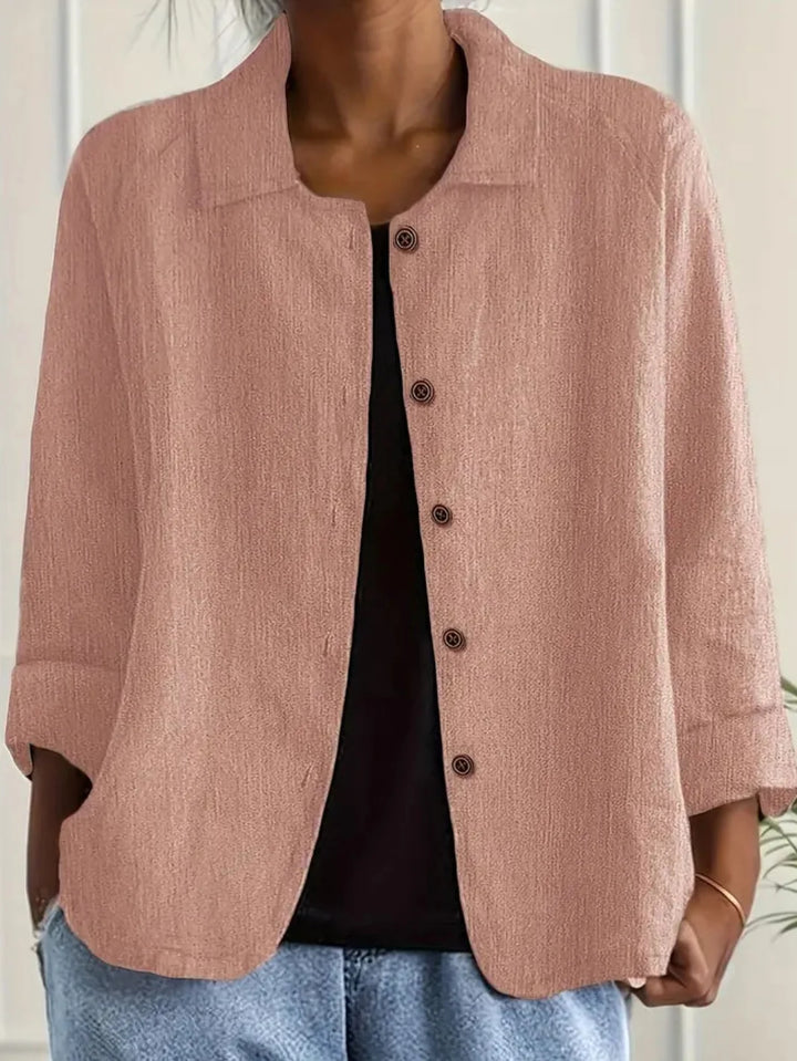 Damen Übergangsjacke, locker geschnitten, mit Knopfleiste; stilvolle Freizeitjacke für Frühling & Sommer.
