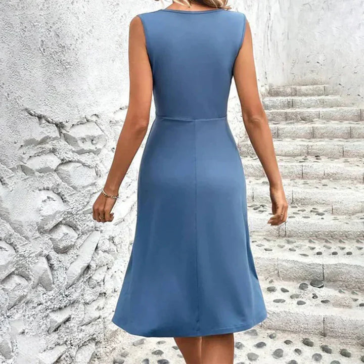 Stylisches Damen Midikleid, Midi-Länge, mit wunderschönem Blumenmuster für Damenmode.