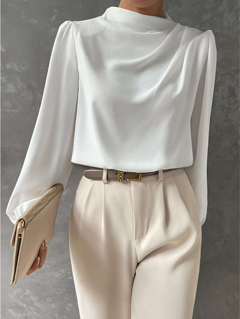 Elegante Damen Sommerbluse im Boho-Stil, locker fallend, perfekt für Freizeit & Bürokleidung.