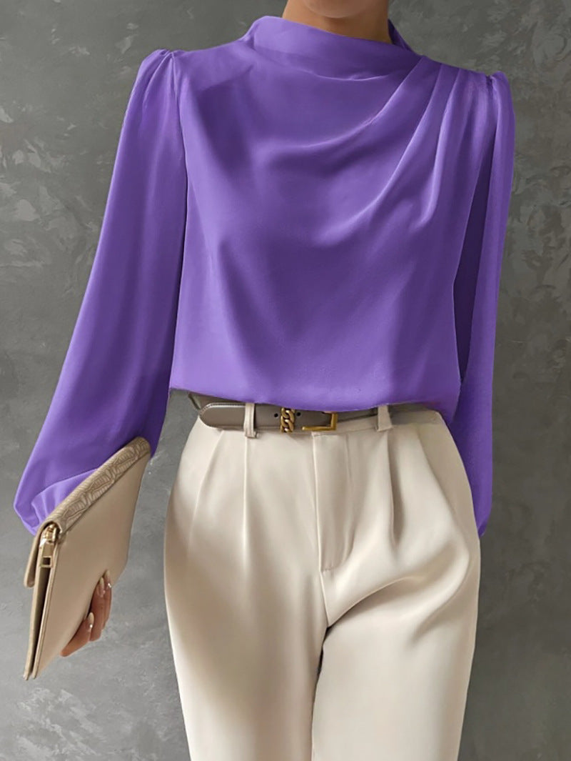 Modische Damen Langarmbluse, Boho-Stil, elegant & bequem, perfekt als Sommer- & Freizeitbluse.