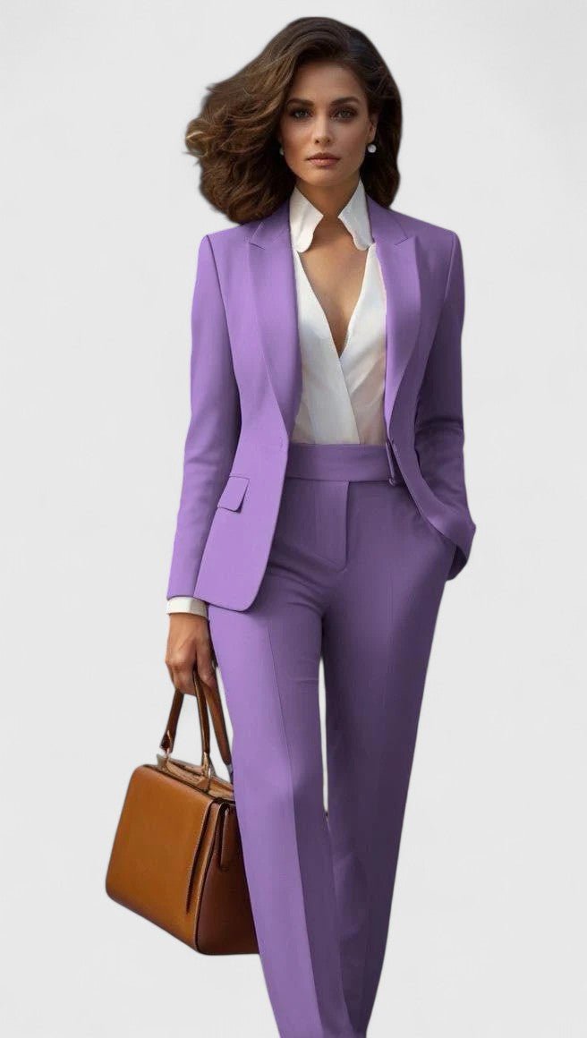 Hochwertiges Damen Business Anzug-Set, formeller Zweiteiler für Eleganz und professionellen Stil im Büro.
