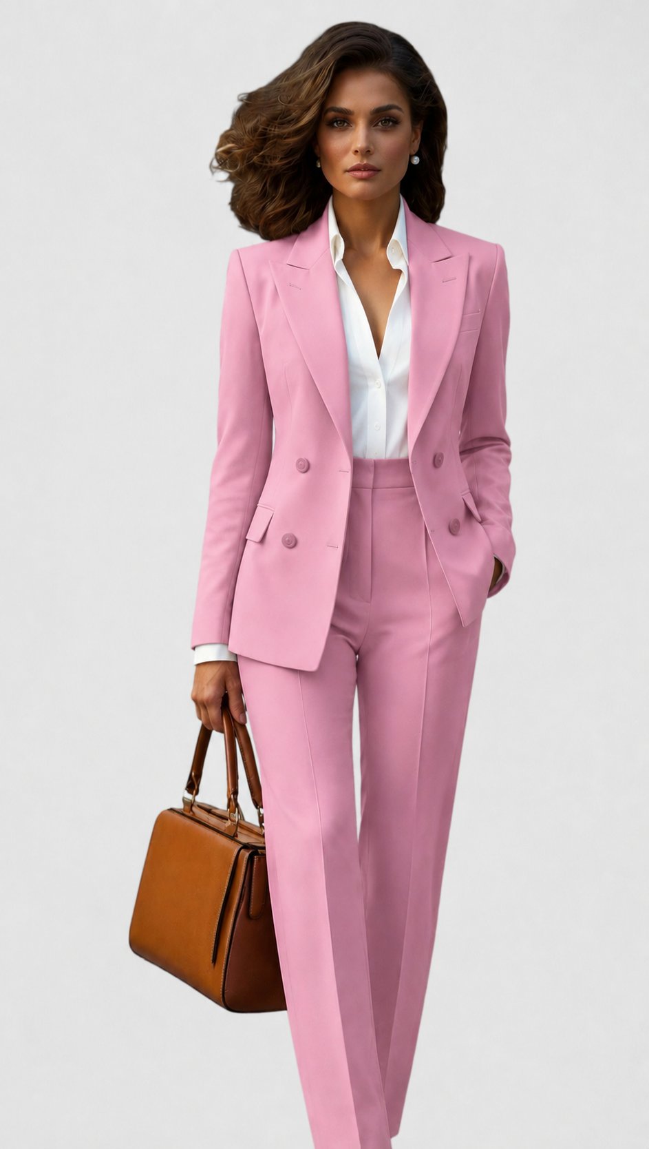 Komplettes Damen Business Outfit: Anzug-Set mit formellem Blazer und passender Hose für den Arbeitsalltag.