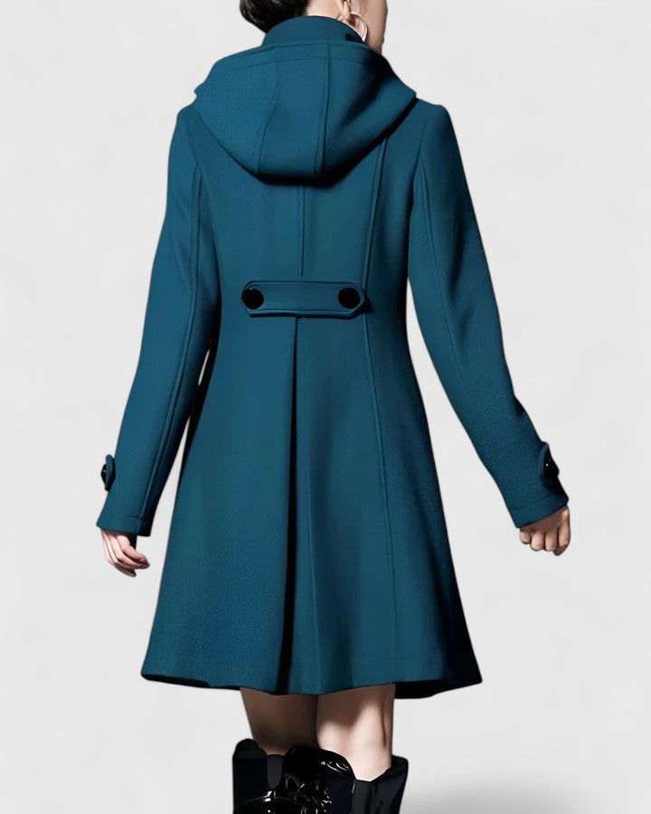 Moderner, langer Damenmantel als Übergangsjacke für Herbst und Alltag. Klassisch elegant und wärmend.