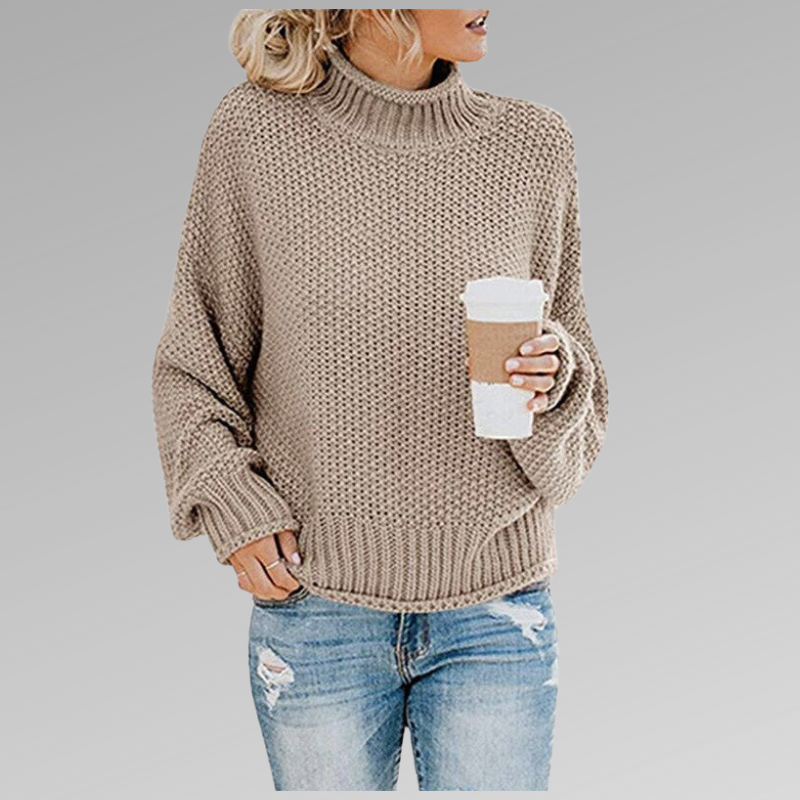 Moderner Damen Herbstpullover, gemütlich & stilvoll, warmer Strick für die Übergangszeit, Basic-Oberteil.