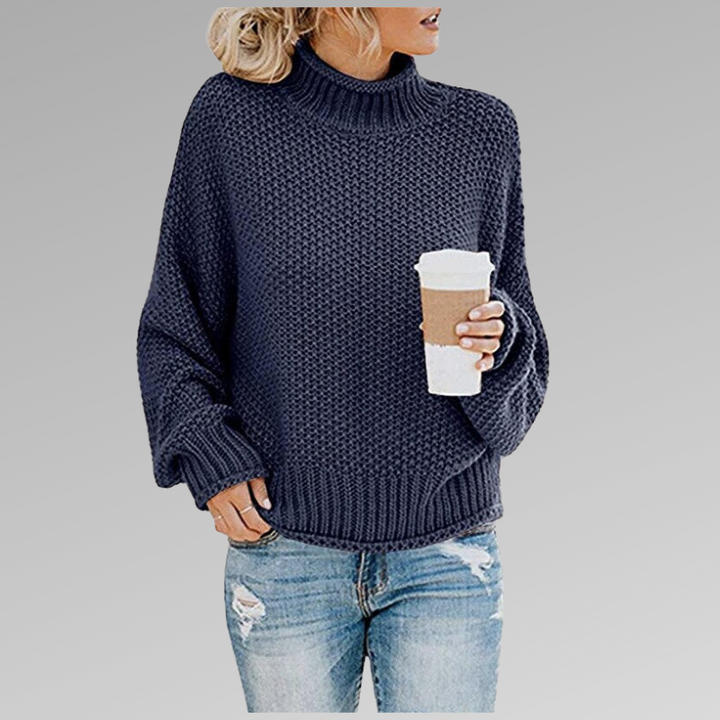 Weicher Damen Strickpullover, langärmlig, ideal als warmer Herbstpullover oder Basic für Büro & Freizeit.