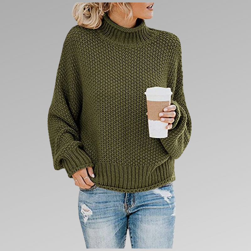 Komfortabler Damen Strickpullover, vielseitiges Basic-Oberteil für Büro & Freizeit im Herbst.