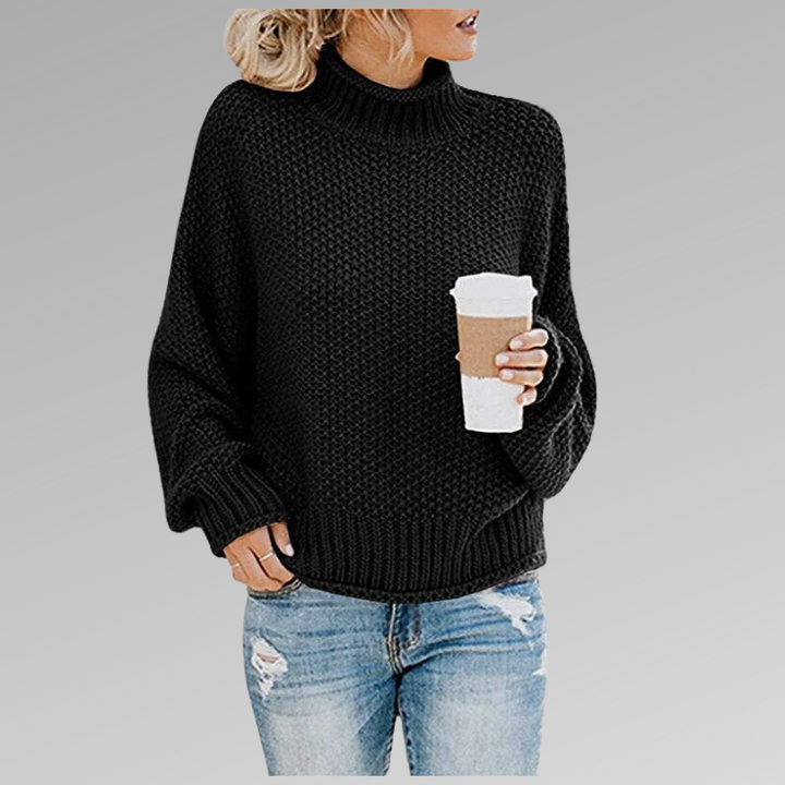 Moderner Damen Langarm-Pullover aus weichem Strick, perfekt für Herbsttage, elegant & gemütlich.