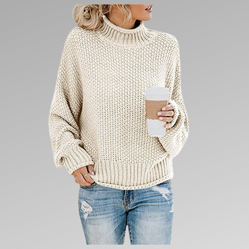 Eleganter, komfortabler Damen Herbstpullover, langärmlig, vielseitiger Strick für Büro, Freizeit & Übergang.
