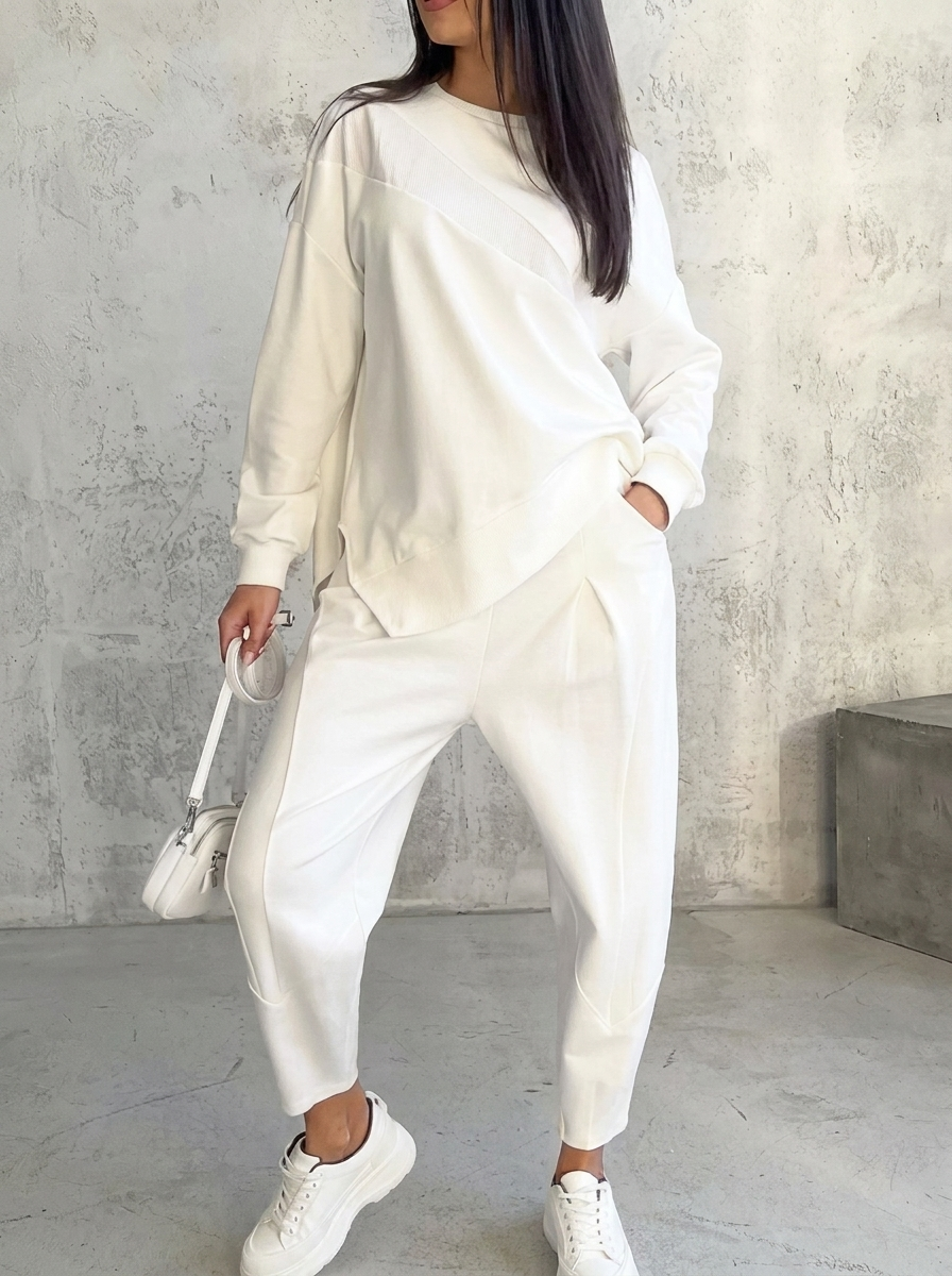 Damen Gemütliches Freizeit-Set in eleganter Farbe. Perfekt für entspannte Tage & komfortable Homewear.