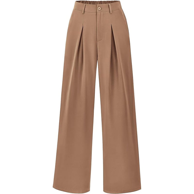 Damenmode: Weit geschnittene Hose, hochtailliert. Ideal für einen entspannten Stil.