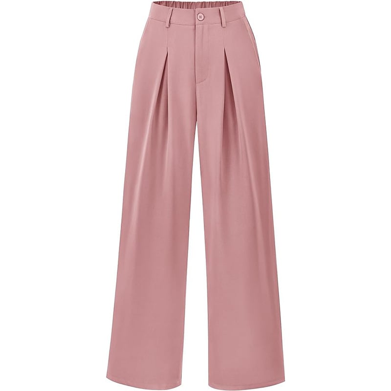 Elegante Freizeithose für Damen, hochtailliert, mit weitem Bein.