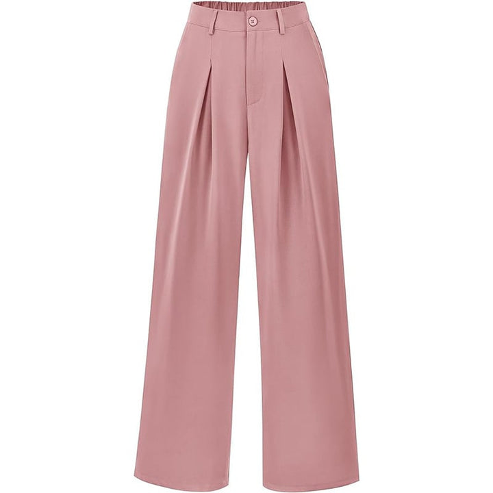 Elegante Freizeithose für Damen, hochtailliert, mit weitem Bein.