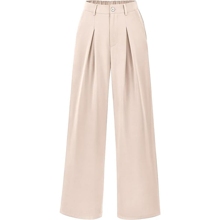 Stilvolle Hochtaillierte Damenhose. Weites Bein für einen eleganten Look.