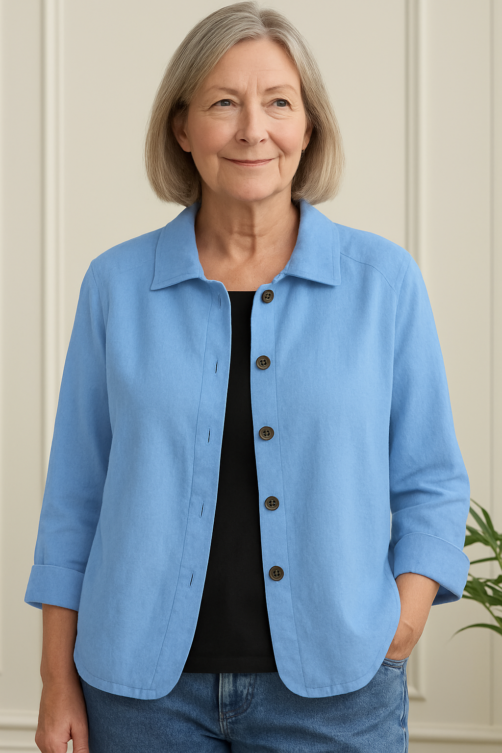 Damen Klassische Leichte Strickjacke, eleganter Überwurf für jede Jahreszeit.