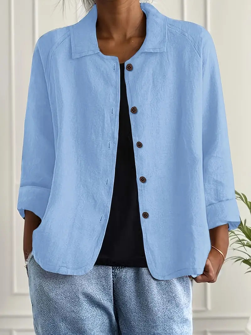 Eleganter Damen-Cardigan, klassisch und leicht, perfekt für Frühling & Sommer.