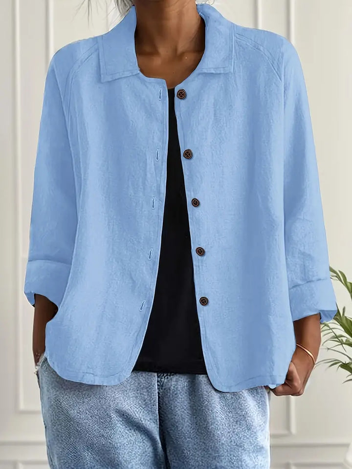 Eleganter Damen-Cardigan, klassisch und leicht, perfekt für Frühling & Sommer.