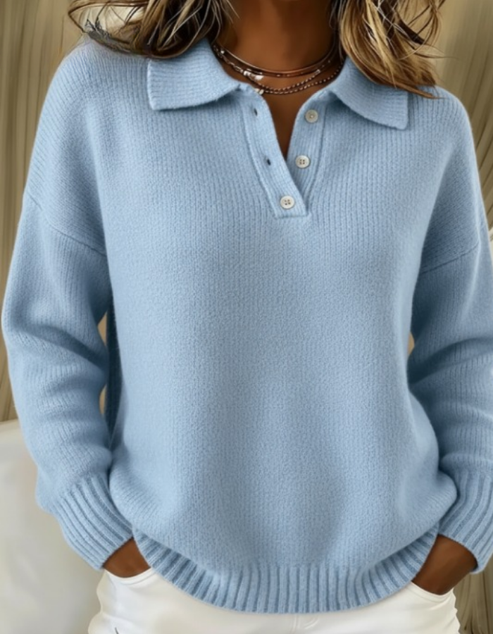 Lässiger Damen Strickpullover, ideal für vielseitiges Layering. Bequemer Alltagspullover für Damenmode.