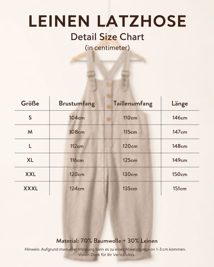 Junge Frau trägt modischen Damen Overall, eine bequeme Latzhose mit lockerer Passform für den Sommer.