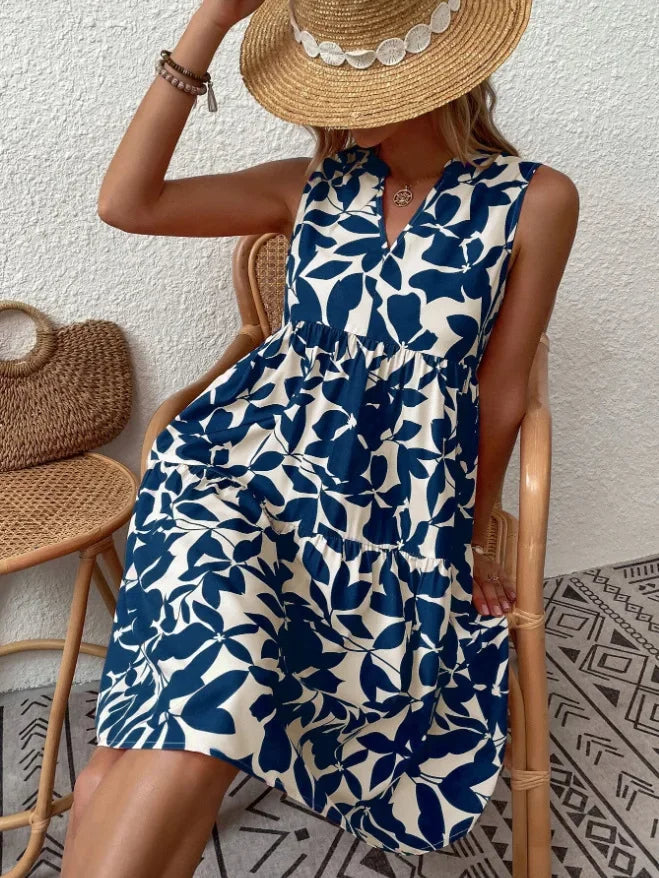 Bequemes Sommerkleid für Damen, perfekt für Freizeit & Urlaub. Leichtes, luftiges Kleid für warme Tage.