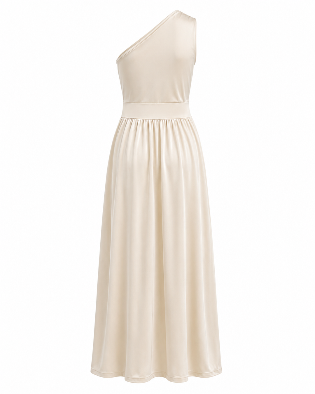 Exklusives Damen Abendkleid, asymmetrischer Träger, sexy Schlitz. Für einen unvergesslichen Look.