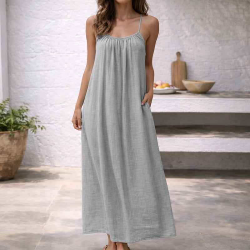 Vielseitiges Damen Maxikleid: Sommerkleid, Freizeitkleid, Urlaubskleid im Relaxed Fit.