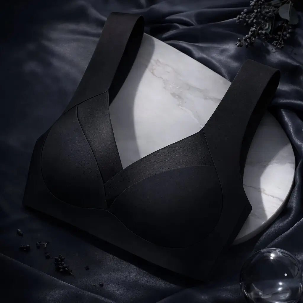 Moderner Damen BH, nahtlos & ohne Bügel, bietet flexiblen Push-up und Komfort den ganzen Tag.