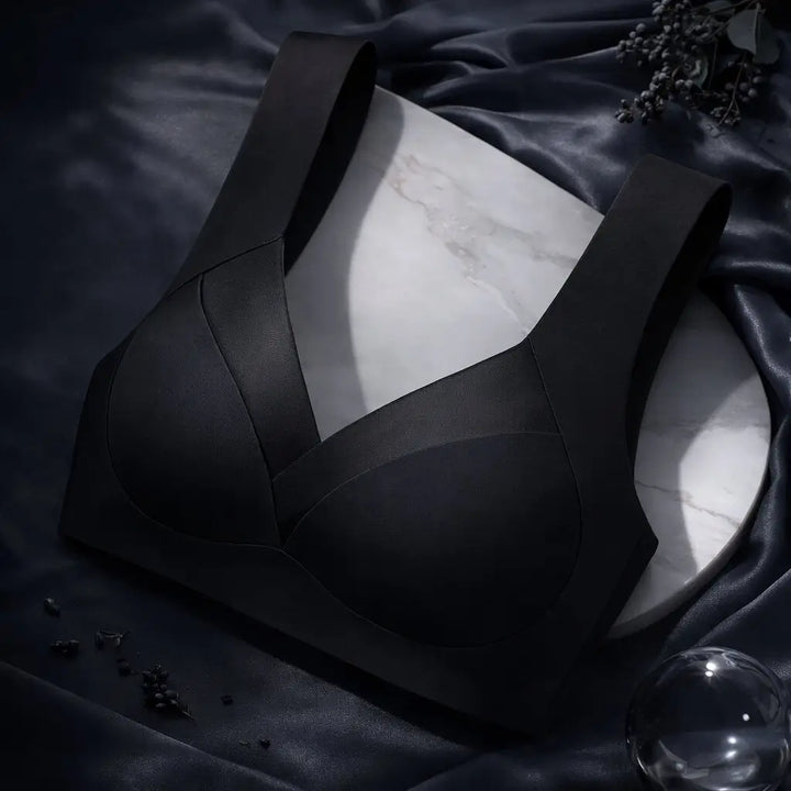 Moderner Damen BH, nahtlos & ohne Bügel, bietet flexiblen Push-up und Komfort den ganzen Tag.