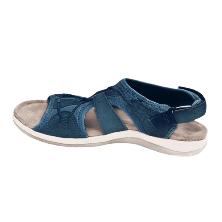 Orthopädische Komfortsandalen für Damen, in eleganter Ausführung, fördern Fußgesundheit & Stil.
