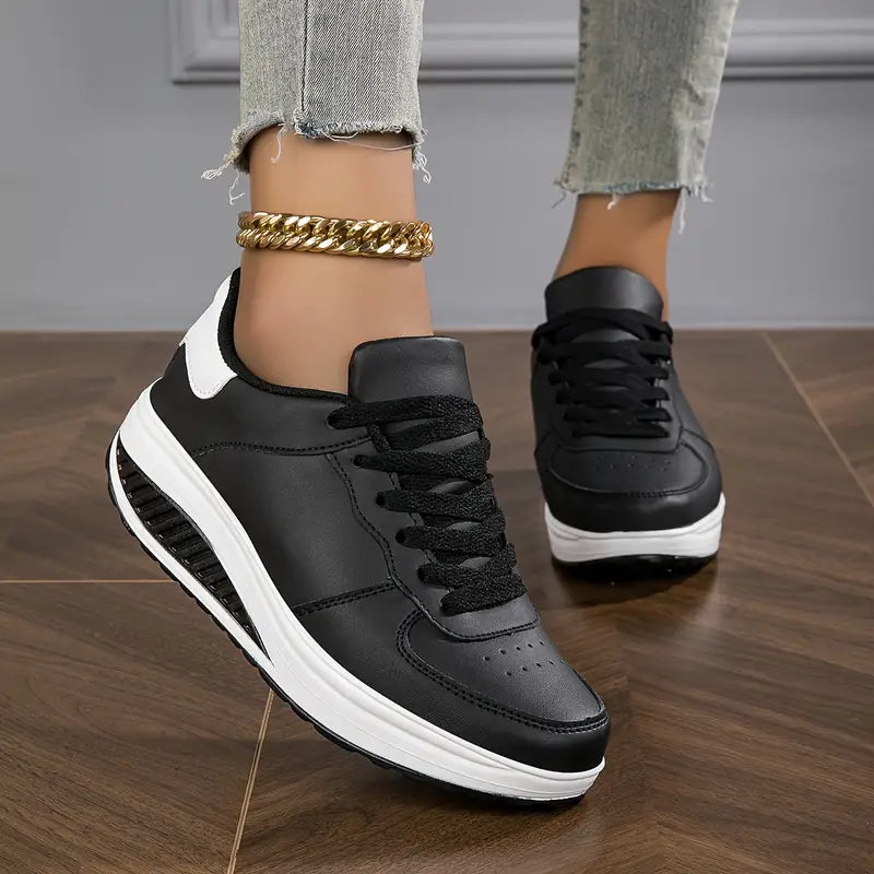 Damen Komfortschuhe: Orthopädischer Turnschuh mit weicher Fußstütze für entspannte Spaziergänge.