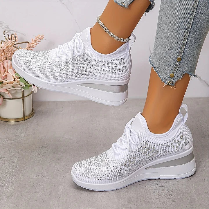 Aktive Damen-Freizeitschuhe, orthopädisch, rutschfest, perfekt für lange Spaziergänge.