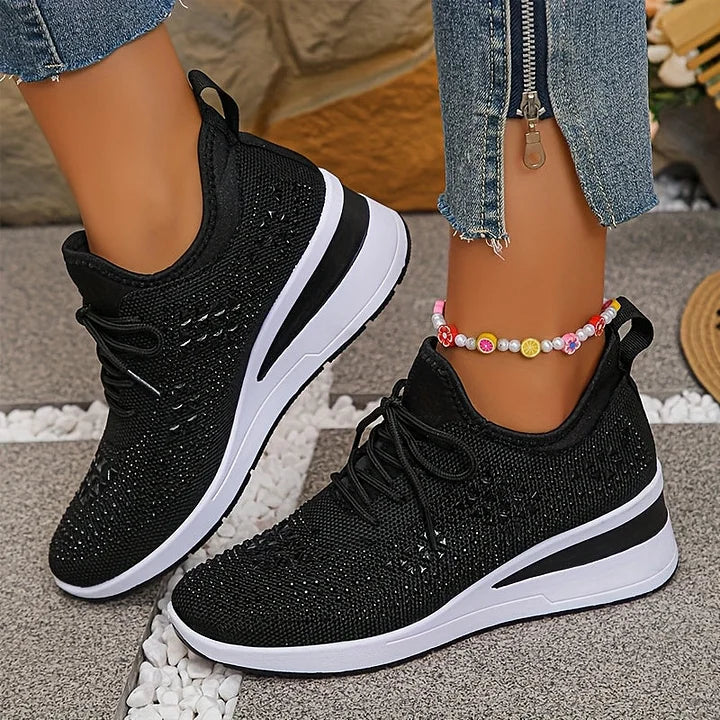 Alltagstaugliche Damen-Sneaker, orthopädisch, rutschfest, für langanhaltenden Fußkomfort.