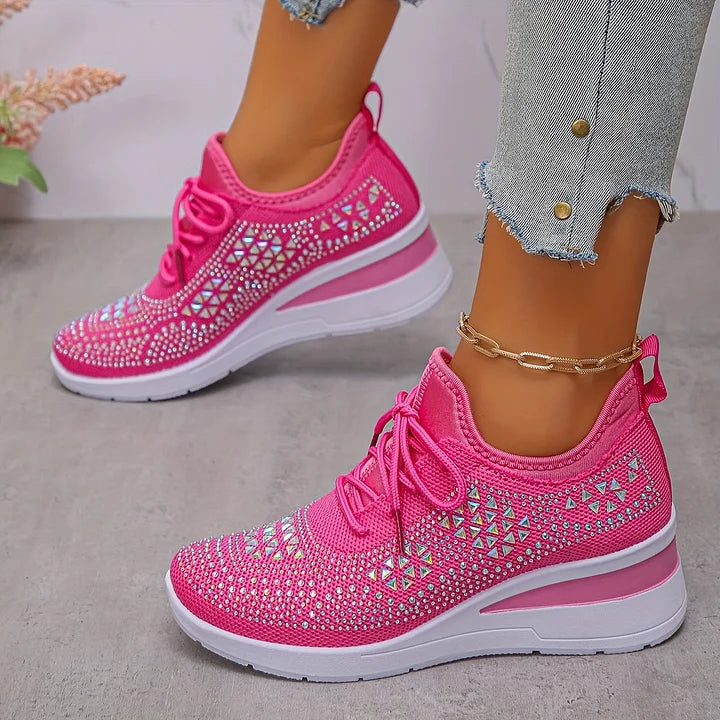 Damen-Komfortschuhe von oben, orthopädisch und rutschfest, für entspannte Füße.