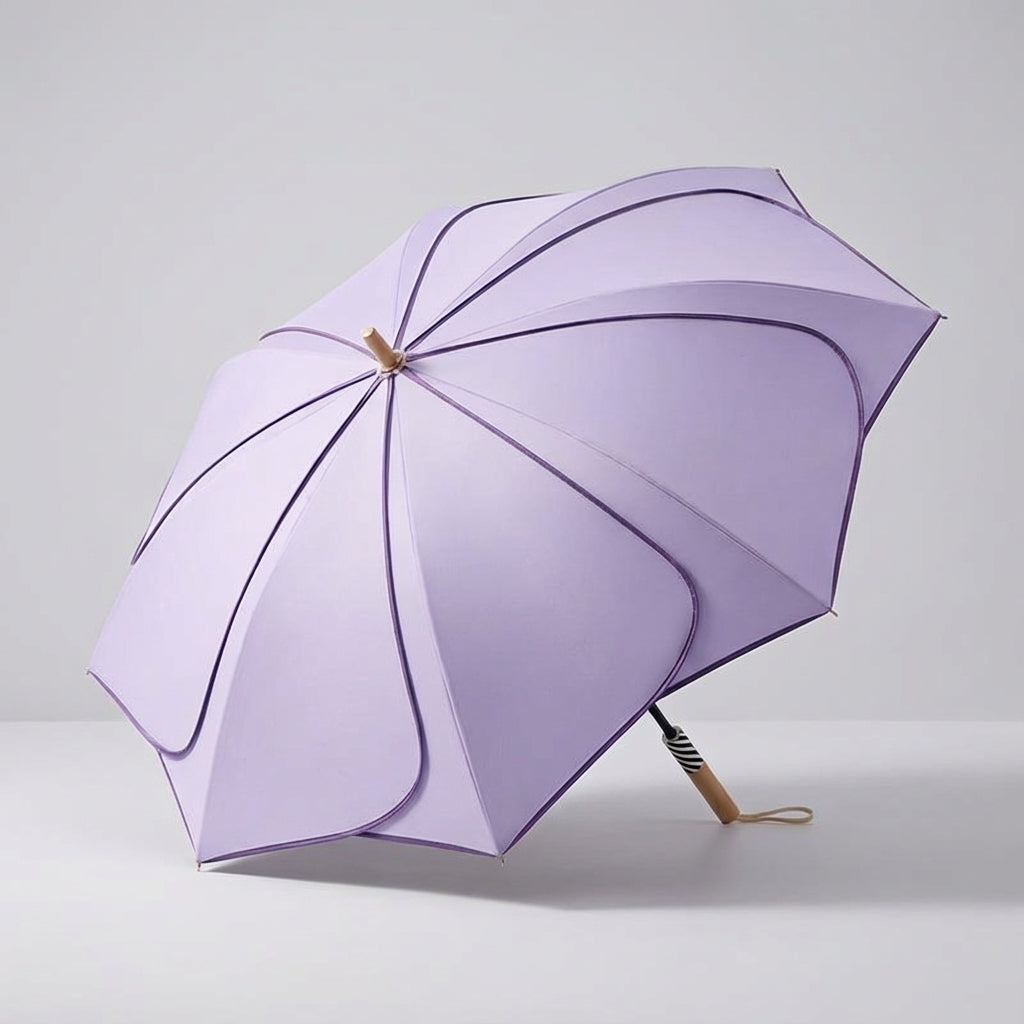 Sturmfester Damen Regenschirm mit farbenfrohem Blumenmotiv, ideal für jeden eleganten Auftritt bei Wind & Wetter.