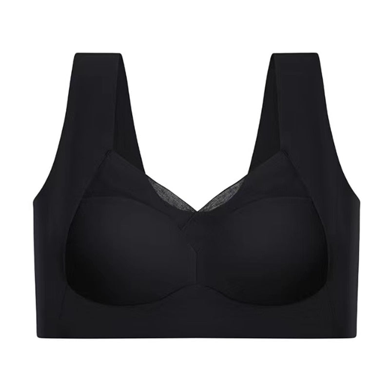 Figurformender Seiden-Push-up-BH, atmungsaktiv und weich, perfekte Damen-Unterwäsche für Eleganz.