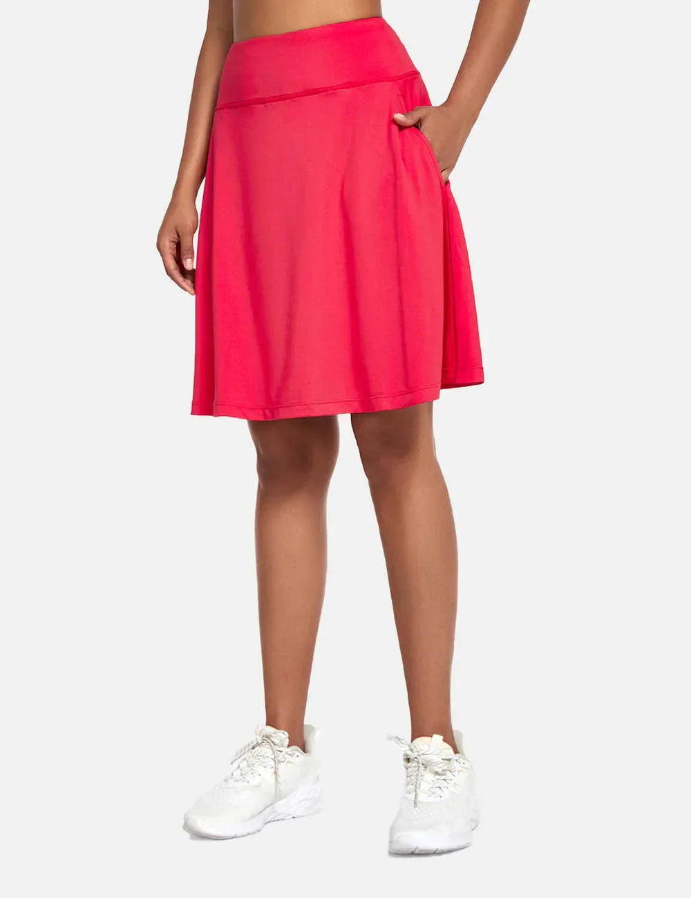 Stylischer Damen Skort für den Sommer: Faltenrock-Optik, UPF50+, hoher Bund & Taschen.