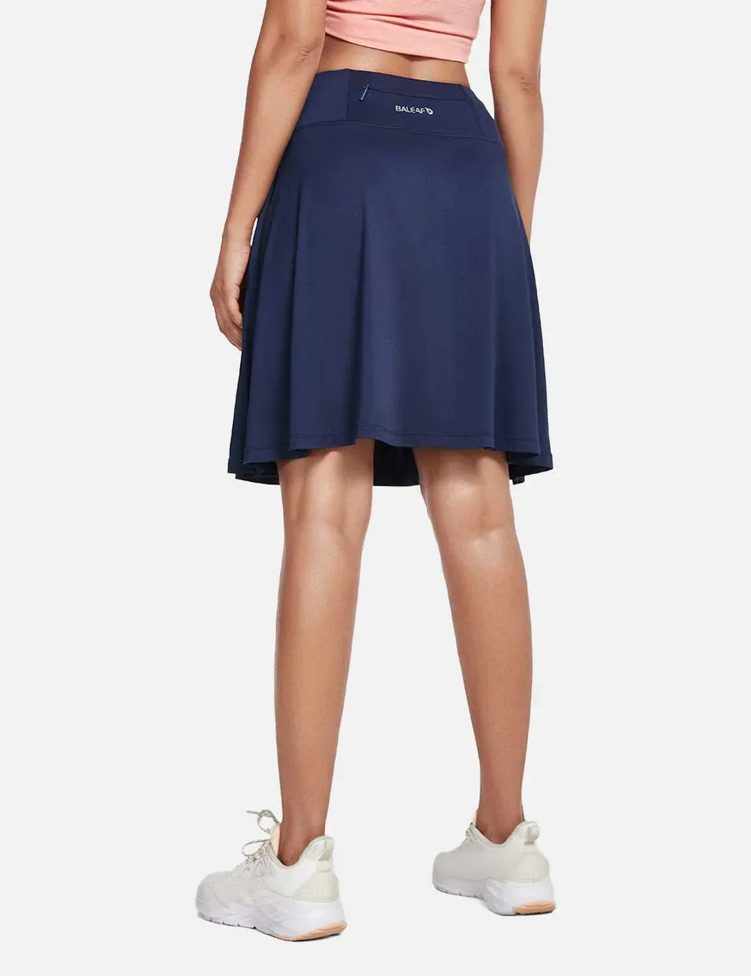 Eleganter Damen Falten-Skort UPF50+ mit hohem Bund, ideal für Sport & Freizeit mit Taschen.