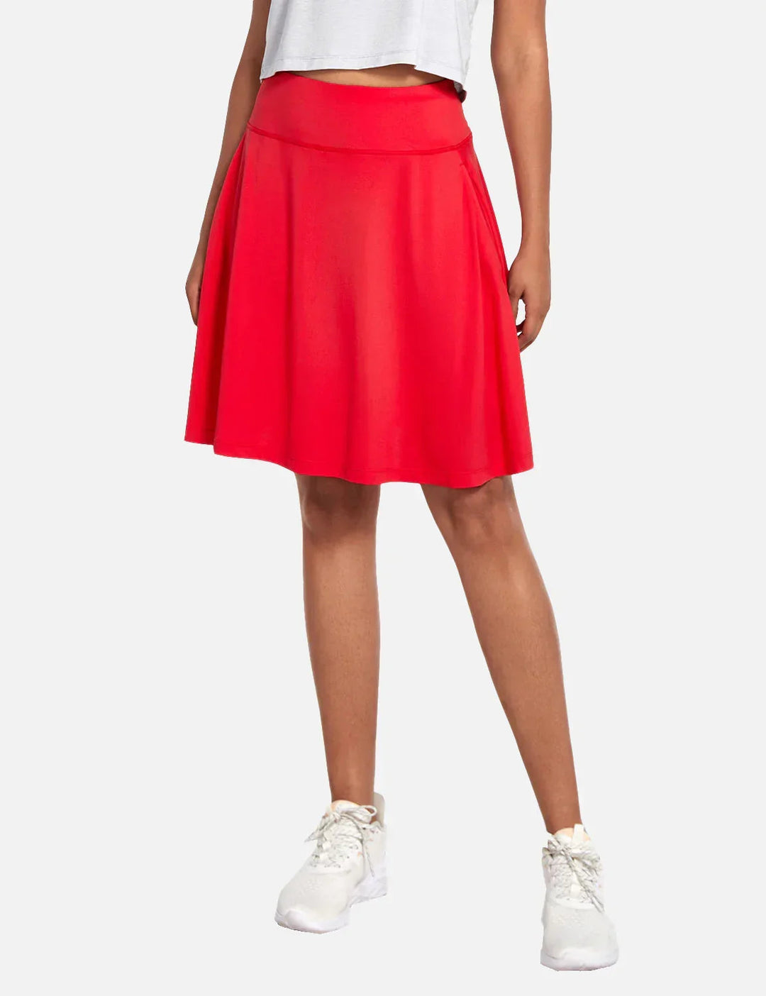 Eleganter Damen Sommerrock (Skort) mit Falten, hohem Bund & versteckten Taschen, UV-Schutz.