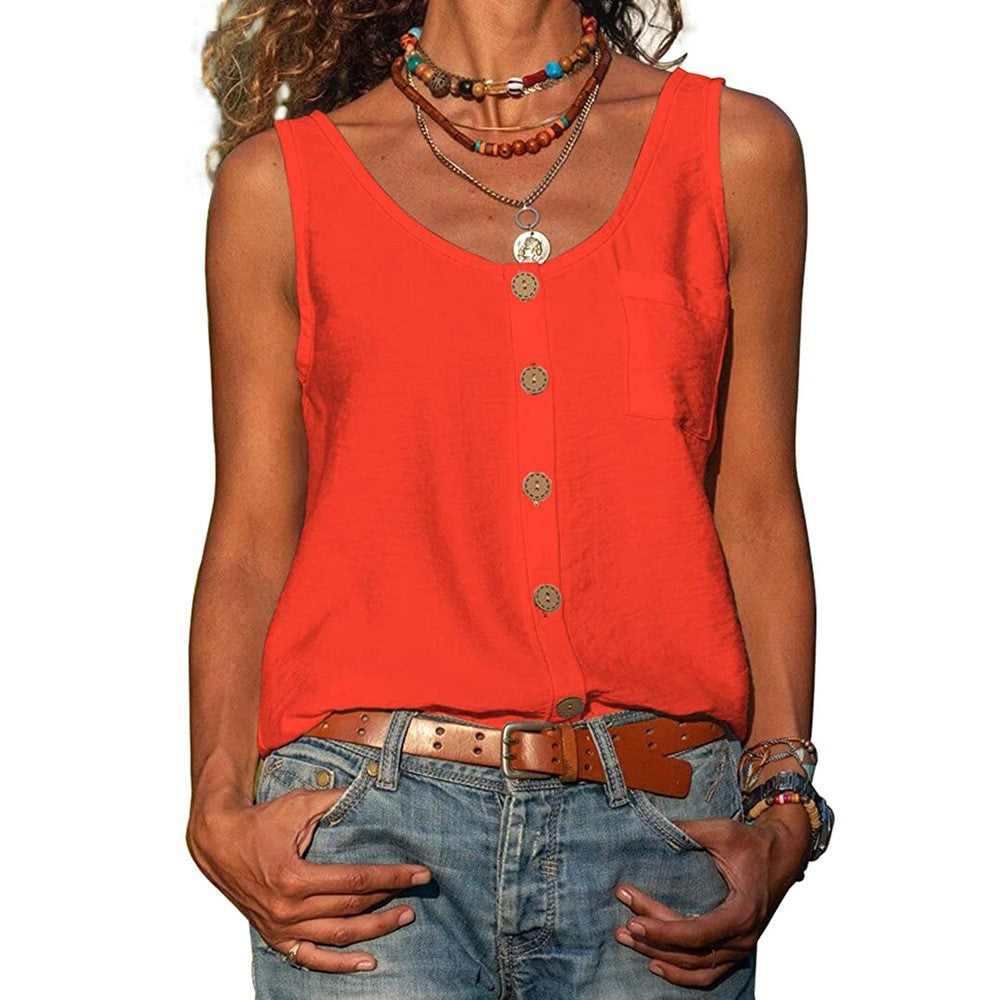 Luftiges Damen Top in Sommermode, ärmellos und locker. Vielseitiges Oberteil für heiße Tage und Freizeitaktivitäten.