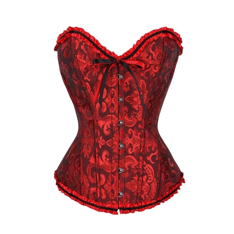 Spitzen-Schnürkorsett Damen, schwarz, elegant & figurbetont, für besondere Anlässe & Dessous.