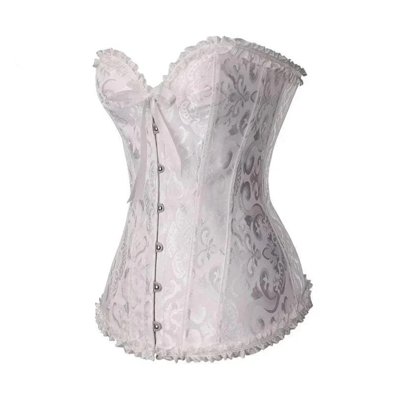 Hochwertiges schwarzes Spitzenkorsett für Frauen, perfekt als Formwäsche & sexy Abendmode.