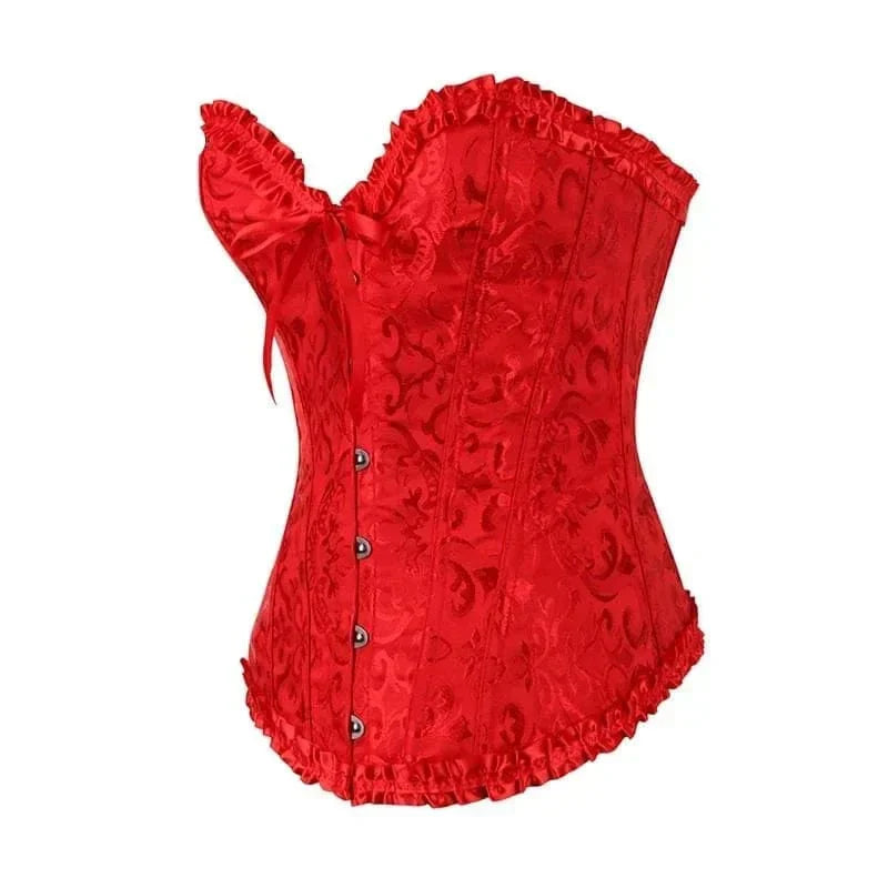 Schwarzes Spitzenkorsett Damen, elegant, formgebend, ideal für Dessous, Partys & Abendgarderobe.